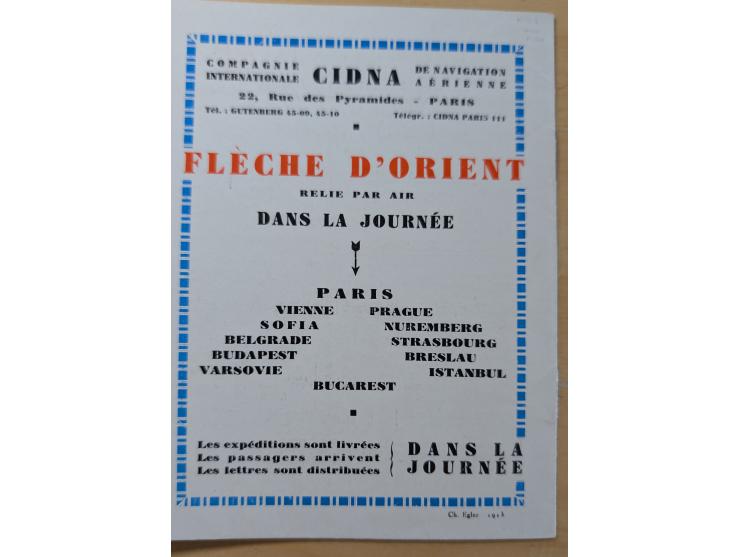 1931/32, CIDNA airmail post labels ‘PAR AVION’, two different booklets, one large size turkish-french bilingual, punched and 